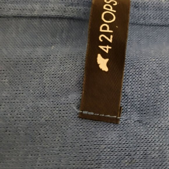 42 Pops Women Blue Neck Infinity Scarf Convertible Brass Snaps Women's One Size - Picture 5 of 14